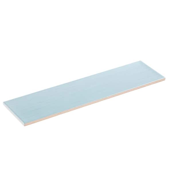 Ganberry Rectangle 16 in. x 16 in. Matte Cado Green Ceramic Subway Tile (10.76 sq. ft./Case)