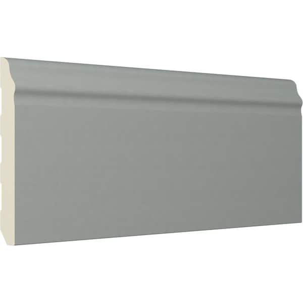 1/2 in. x 4 in. x 94-1/2 in. Polyurethane Barcelona Base Board Moulding