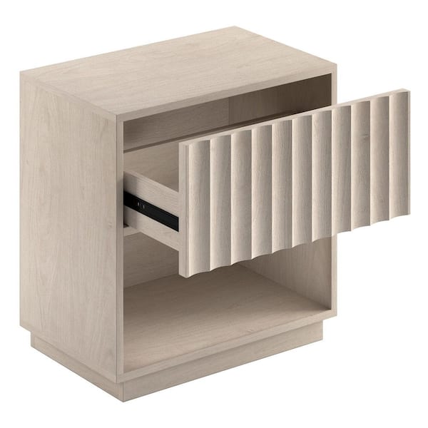 Meyer&Cross Jason Alder White 1 Drawer 15.5 in. W Nightstand