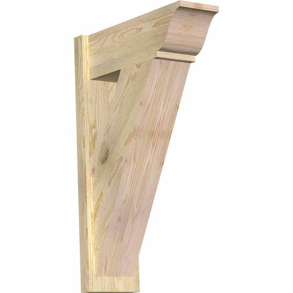 Ekena Millwork 8 in. x 34 in. x 22 in. Douglas Fir Traditional Traditional Rough Sawn Outlooker