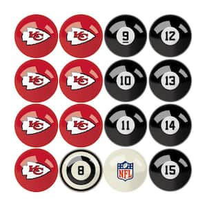 Kansas City Chiefs Billiard Balls With Numbers