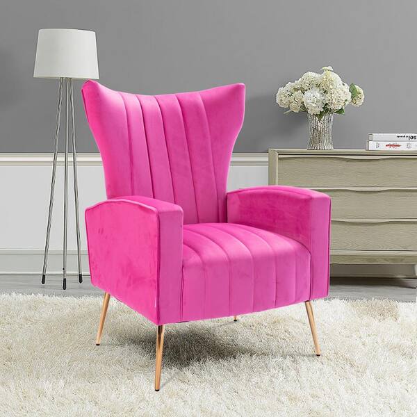 rose wingback chair