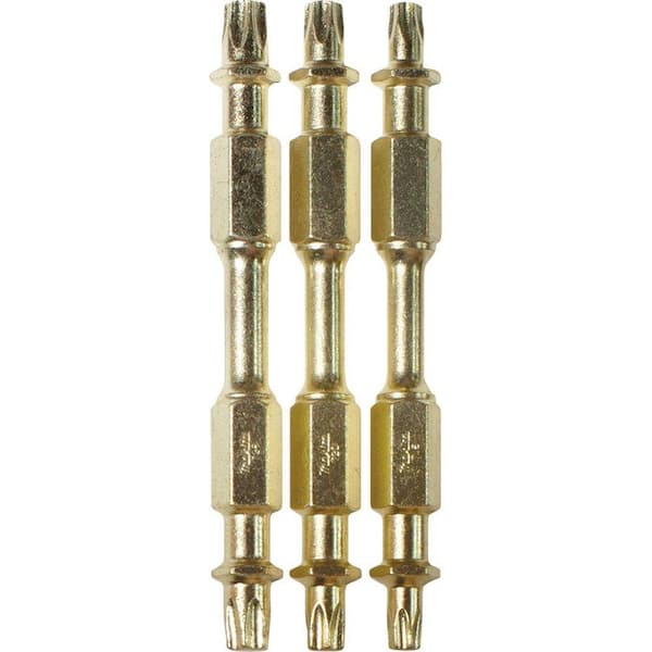 Makita Impact Gold Assorted 2-1/2 in. Steel Torx Double-Ended Power Drill Bit Set (3-Piece)