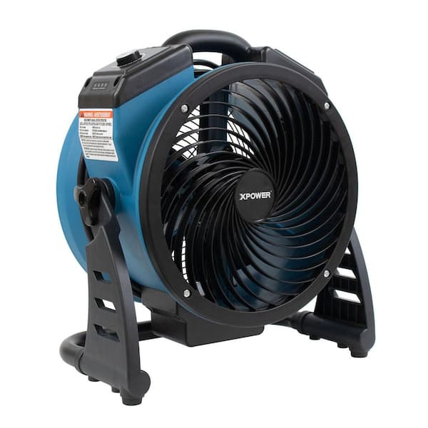 XPOWER Cordless Rechargeable 11 in. Variable Speed Sealed Brushless DC Motor Air Circulator Utility Fan with Timer