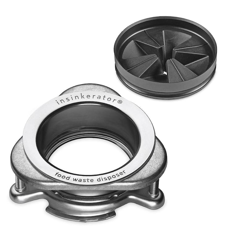 InSinkErator Quick Lock Mount in Chrome & Antimicrobial Quiet Collar Sink Baffle for  Evolution Garbage Disposal