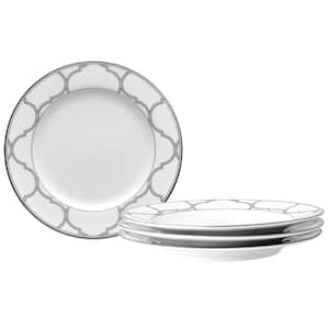 Eternal Palace 6.5 in. (Platinum) Porcelain Bread and Butter/Appetizer Plates, (Set of 4)