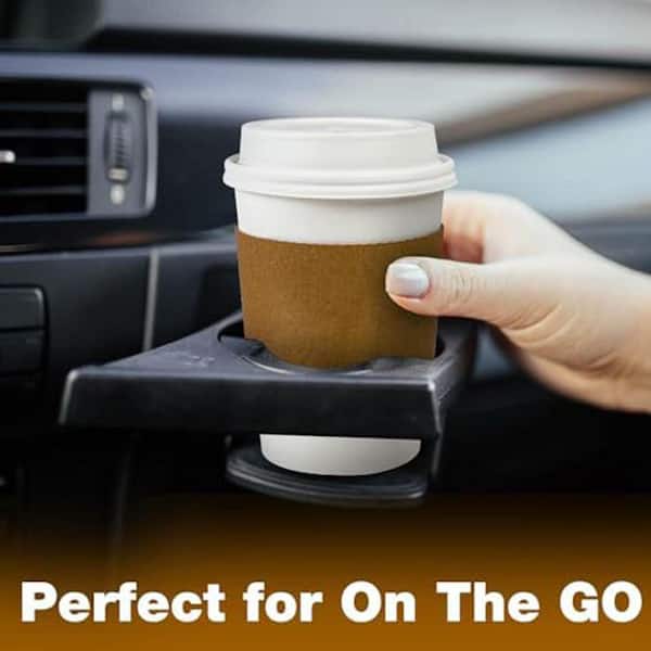 Lynzavix White Neutral Disposable Paper Coffee Cups with Lids and Sleeves  Hot Drink to Go (100 Per Case) Plastic 29DPH005674