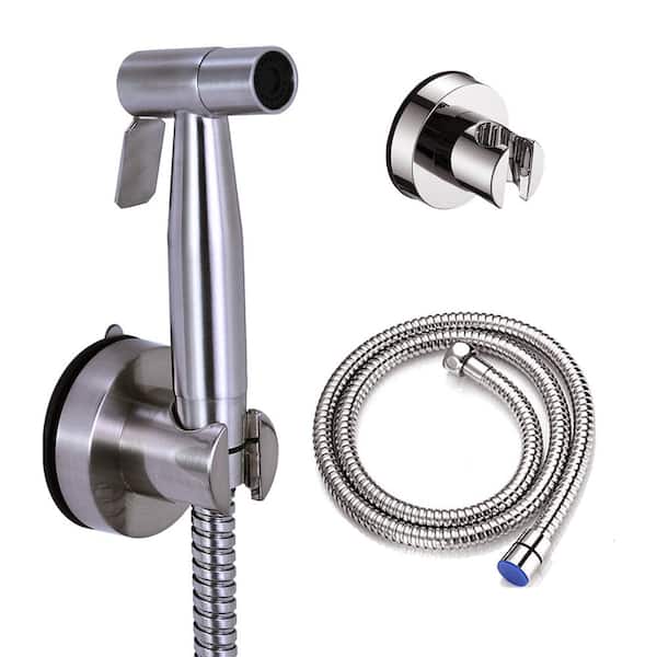 Tidoin Non- Electric Bidet Sprayer Bathroom Accessory Bidet Attachment with Hose in. Silver
