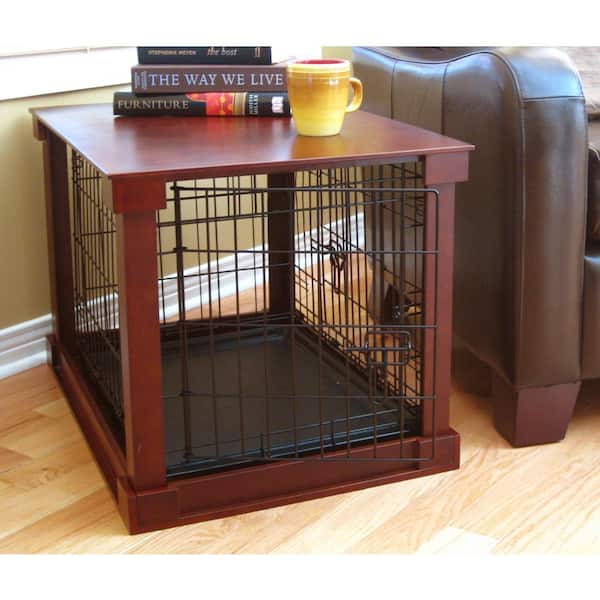 zoovilla Dog Crate with Mahogany Cover - Medium