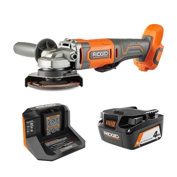 18V Cordless 4-1/2 in. Angle Grinder Kit with 4.0 Ah Battery and Charger