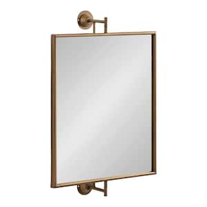 Darbridge 20.00 in. W x 30.25 in. H Gold Rectangle Traditional Framed Decorative Wall Mirror