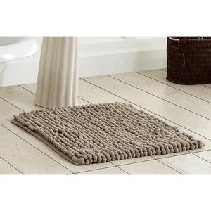 Noodle Collection Sand 24 in. x 24 in. 100% Micro Polyester Bath Rug