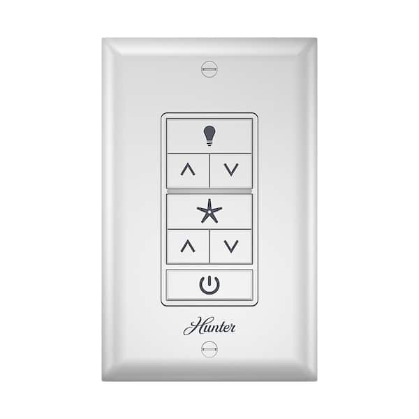 Hunter Indoor White Universal Ceiling Fan Wall Switch