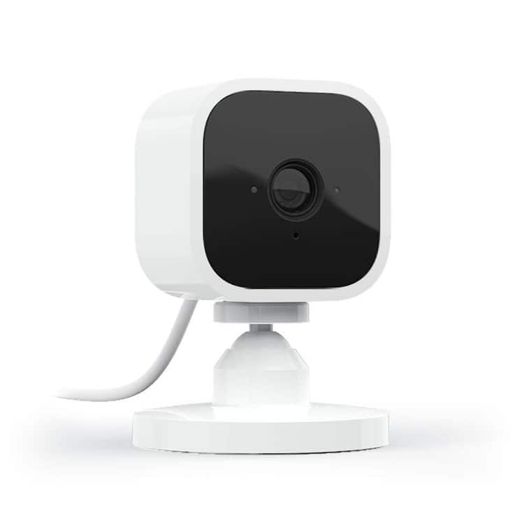 Blink Mini Indoor Wired 1080p Wi-Fi Security Camera in White