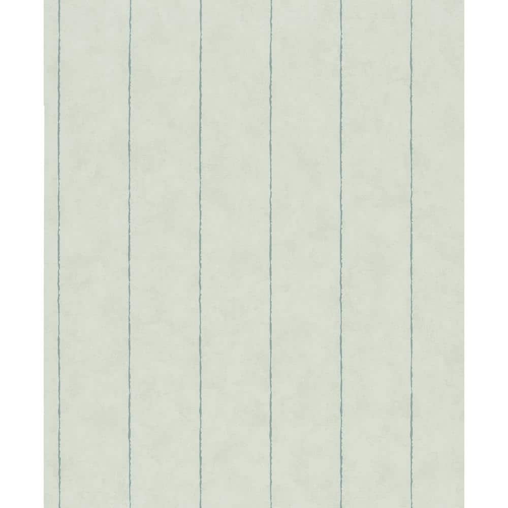 Flora Collection Green Pinstripes Matte Finish Non-Pasted Vinyl on Non-Wove