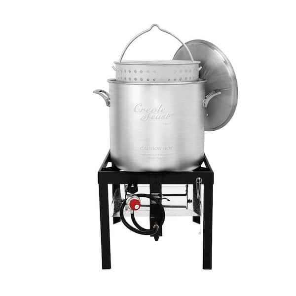 CreoleFeast 100 Qt. Seafood Boiling Kit with Strainer