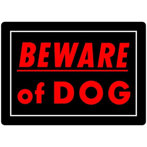 Everbilt 10 in. x 14 in. Beware of Dog Sign