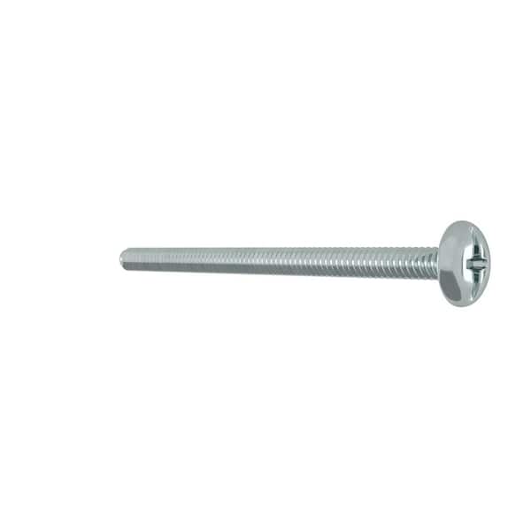 Details about   3/16" x 2" Zinc-Plated Steel Mushroom-Head Phillips Drive Toggle Bolt 15 Piece