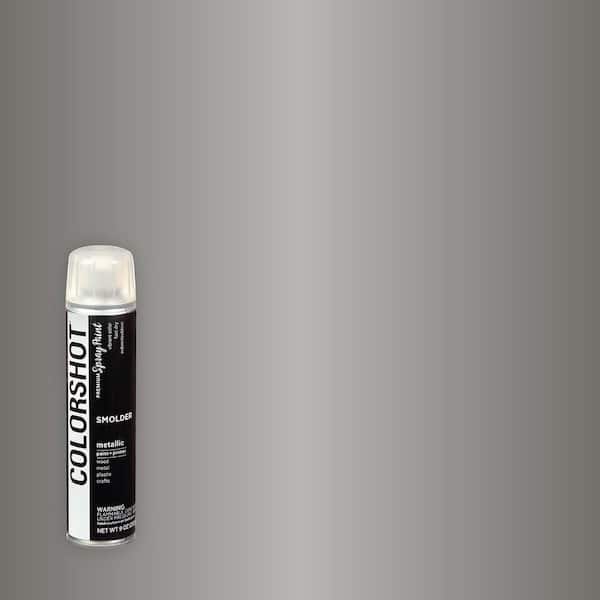 COLORSHOT 9 oz. Metallic Smolder Black General Purpose Aerosol Spray Paint