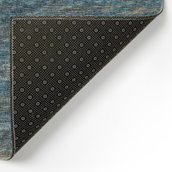 Addison Rugs - Marston Blue 2 ft. 3 in. x 7 ft. 6 in. Geometric Indoor/Outdoor Area Rug
