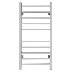 Metropolitan 10-Bars Hardwired and Plug-In 120-Volt 41 in. Towel Warmer in Polished Stainless Steel