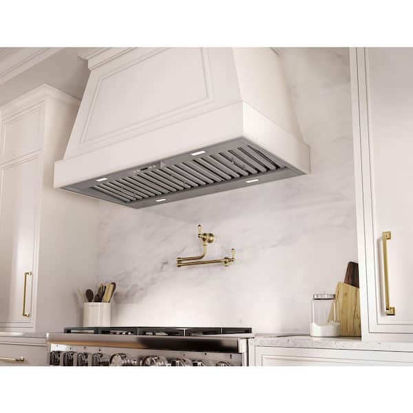 Zephyr Monsoon II 42 in. 650 CFM Ducted Insert Mount Range Hood