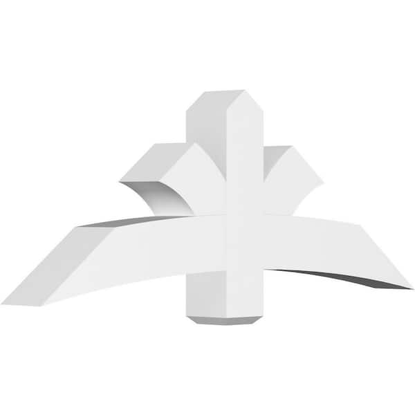Ekena Millwork Davenport 60 in. W x 22.5 in. H x 6 in. D Signature Polyurethane Bracket