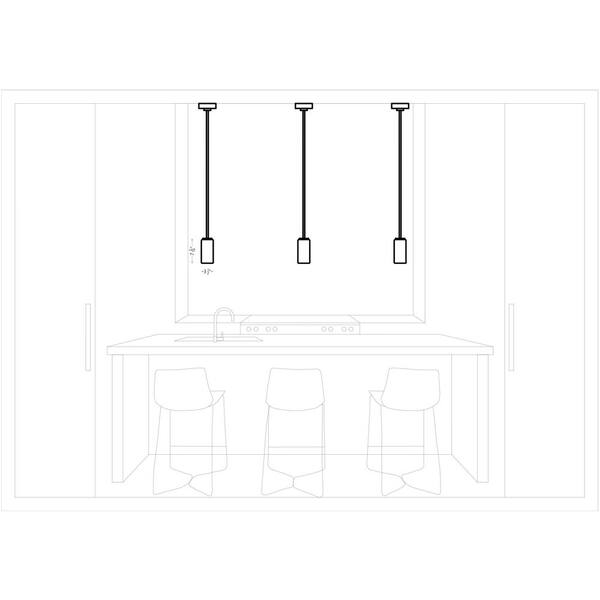 Generation Lighting - Alturas 1-Light Satin Brass Hanging Pendant