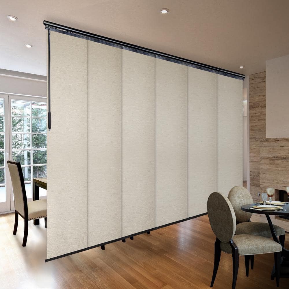 Macrame 70 in. - 130 in. W x 116 in. L Adjustable 6- Panel Black Single Rail Panel Track with 23.5 in. Slates price history on PriceWatchPro
