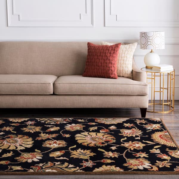 John Black 8 ft. Round Area Rug