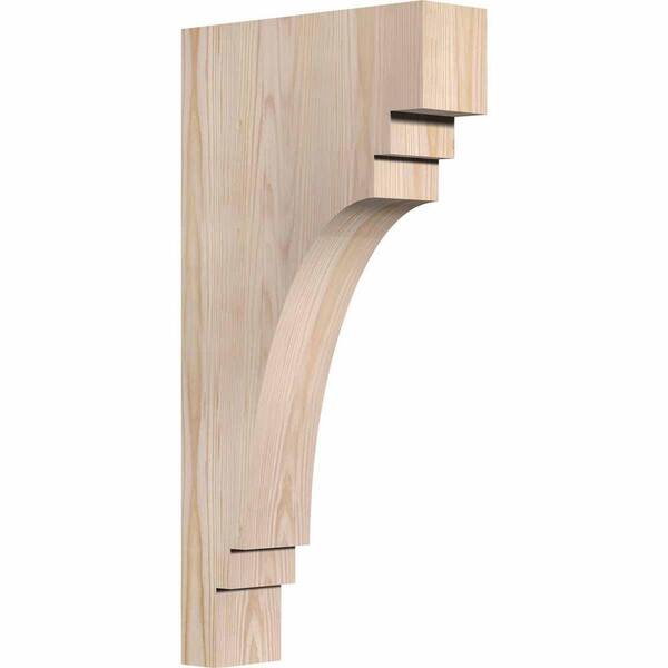 Ekena Millwork 3-1/2 in. x 12 in. x 24 in. Douglas Fir Pescadero Smooth Corbel