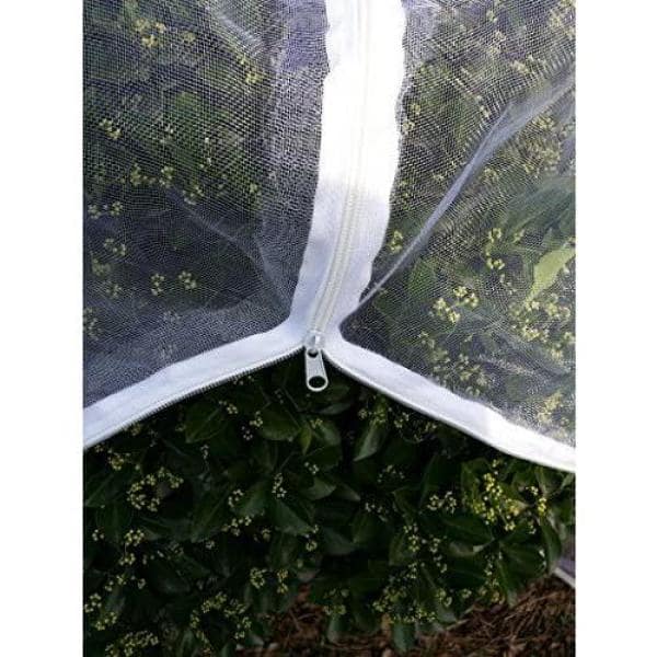 Agfabric 84 in. W x 72 in. H inGarden Insect Netting Plant Cover -Shape Bag  with Zipper and Rope, Insect Barrier, White IN8472ZPW - The Home Depot