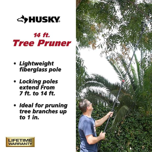 12 in. Forged Steel Blade 14 ft. Tree Pruner and Saw