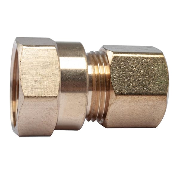 LTWFITTING 1/2 in. O.D. Comp x 1/2 in. FIP Brass Compression Adapter Fitting (5-Pack)