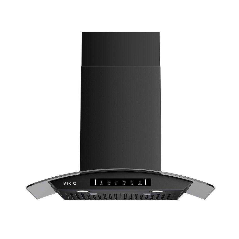 30 in. 900 CFM Ducted Wall Mount Range Hood in Black Stainless Steel With Gesture/Touch, LED Lights and Stainless Steel price history on PriceWatchPro