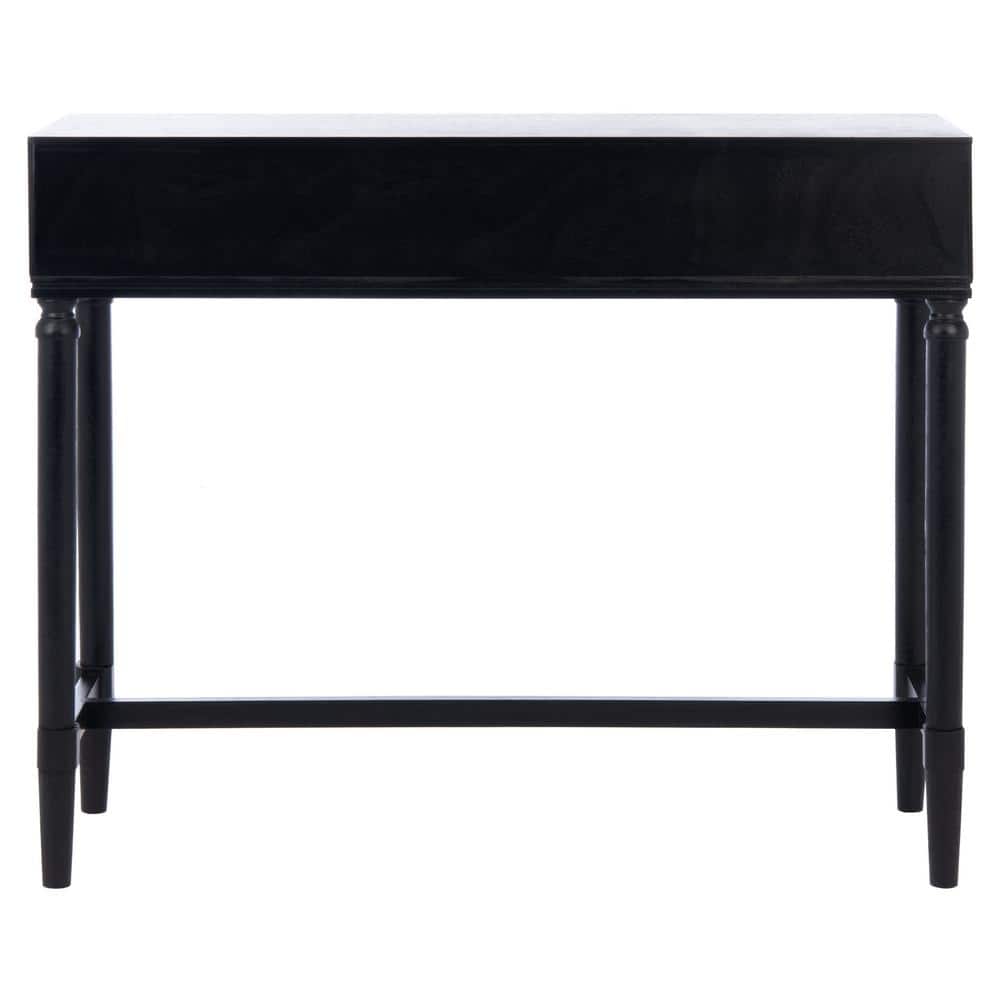 Estella Black and Beige 2-Drawer Console Table