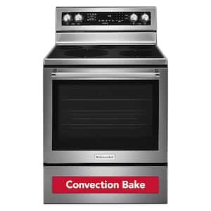 6.4 cu. ft. Electric Range with Self-Cleaning Convection Oven in Stainless Steel