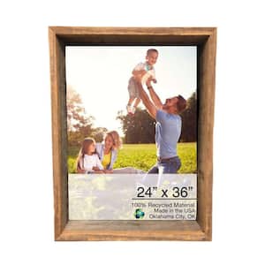 Josephine 24 in. x 36 in. Weathered Gray Picture Frame