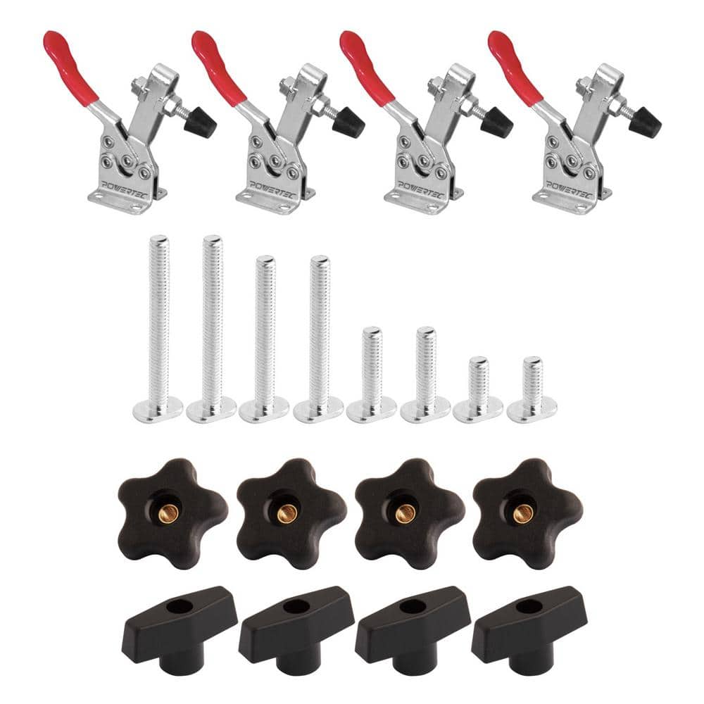 300 lbs. Quick Release Horizontal 201B Toggle Clamp, 4-7/8 in. Max Opening with Set of 16 T-Track Knob Kit for T Track price history on PriceWatchPro