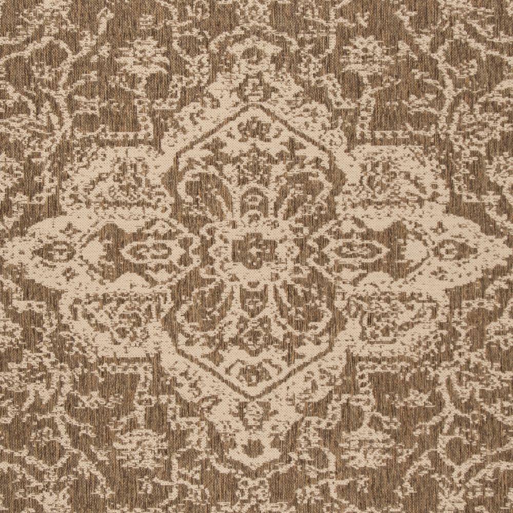 Handmade Beige/Cream Geometric Synthetic Round Rug, 54 in