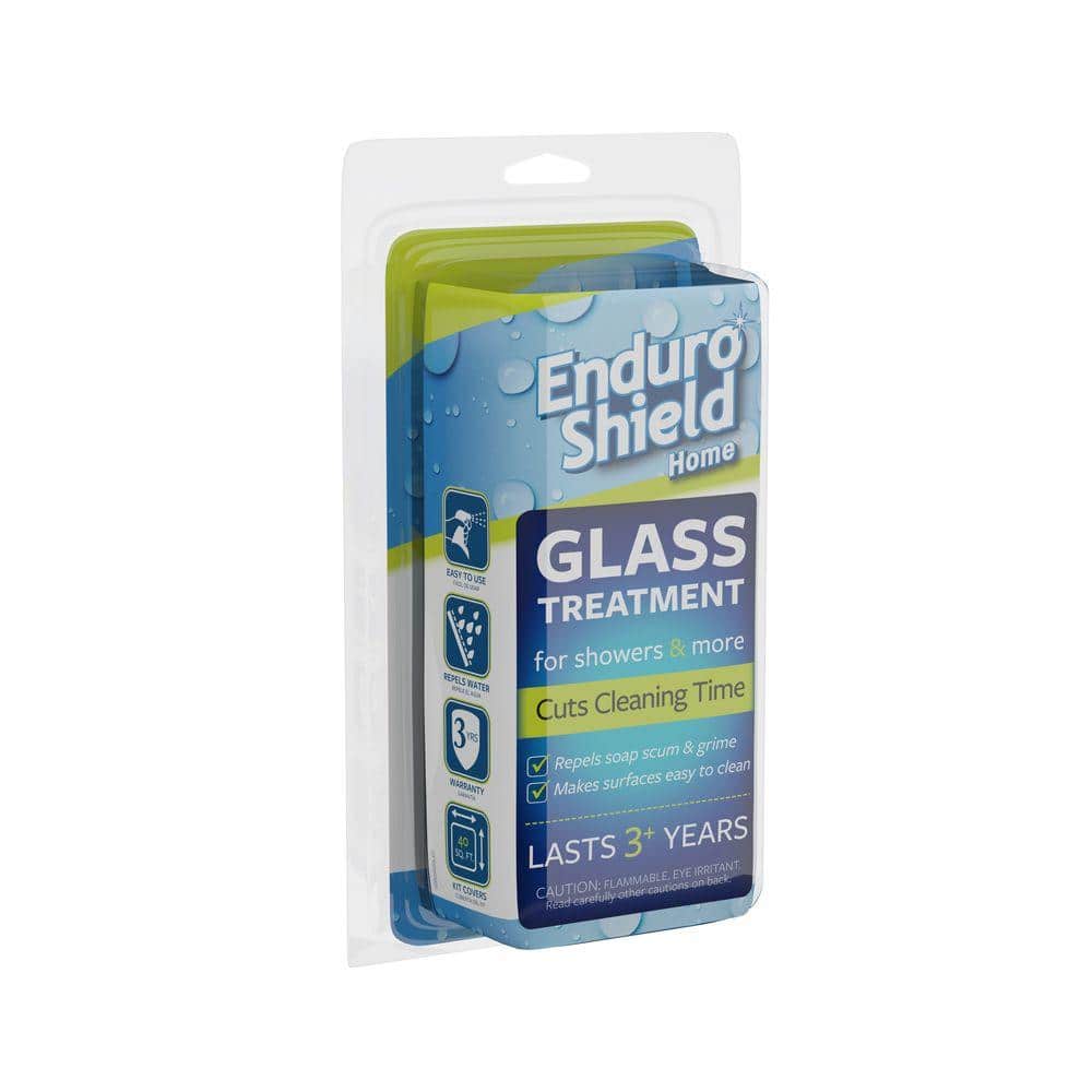 EnduroShield Glass Treatment Kit with 2 oz. Coating and 4.2 oz. Cleaner for  Glass Showers ESGL020D - The Home Depot