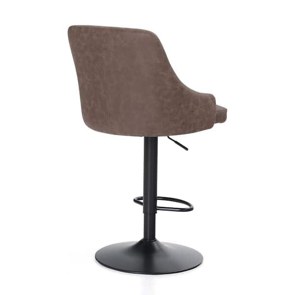  Brage Living Swivel Bar Stool with Back, Adjustable