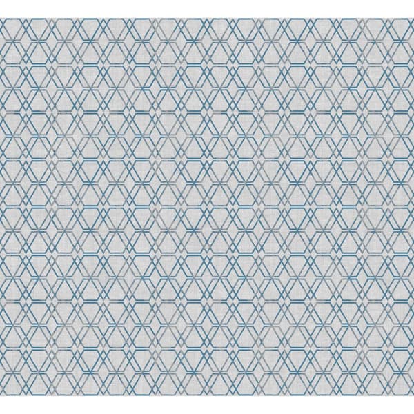 Esagono Grey Geometric Paper Strippable Roll (Covers 74.3 sq. ft.)