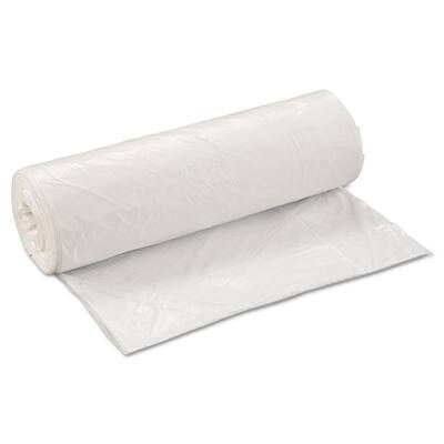 Low-Density Trash Can Liner, 40 x 46, 45-Gallon, .80 Mil, White