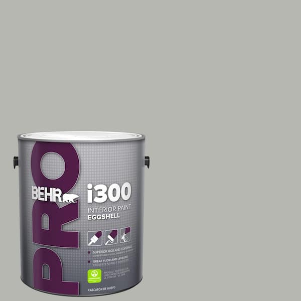 BEHR PRO 1 gal. #HDC-MD-26 Sonic Silver Eggshell Interior Paint