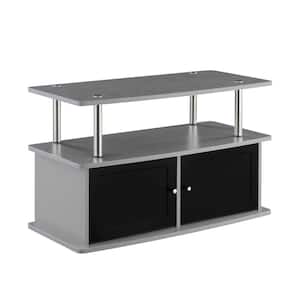 Designs2Go 15.75 in. W Gray TV Stand with 2-Storage Cabinets and Shelf Fits TVs up to 40 in.