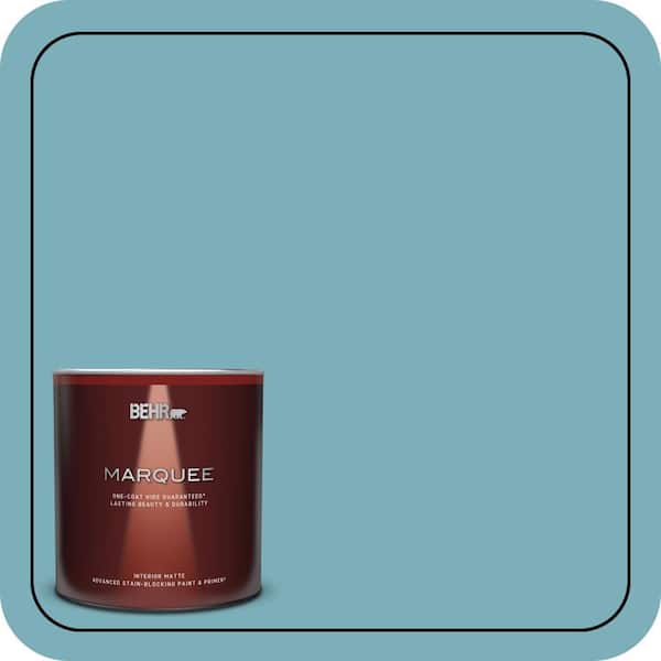BEHR MARQUEE 1 qt. #520F-4 November Skies Matte Interior Paint & Primer