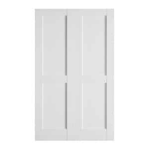 GOLDENPOLEY 48 in. x 80 in.(Double 24 in.) 2-Panel Solid Core