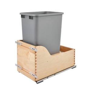 Knape & Vogt Cabinet Soft Close Pull Out Trash Can 19.19-in 14.81-in