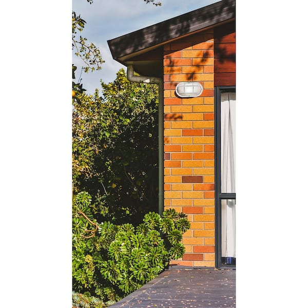 Nautical 1-Light White 4000K ENERGY STAR LED Outdoor Wall Mount Sconce UL Listed for Wet Areas